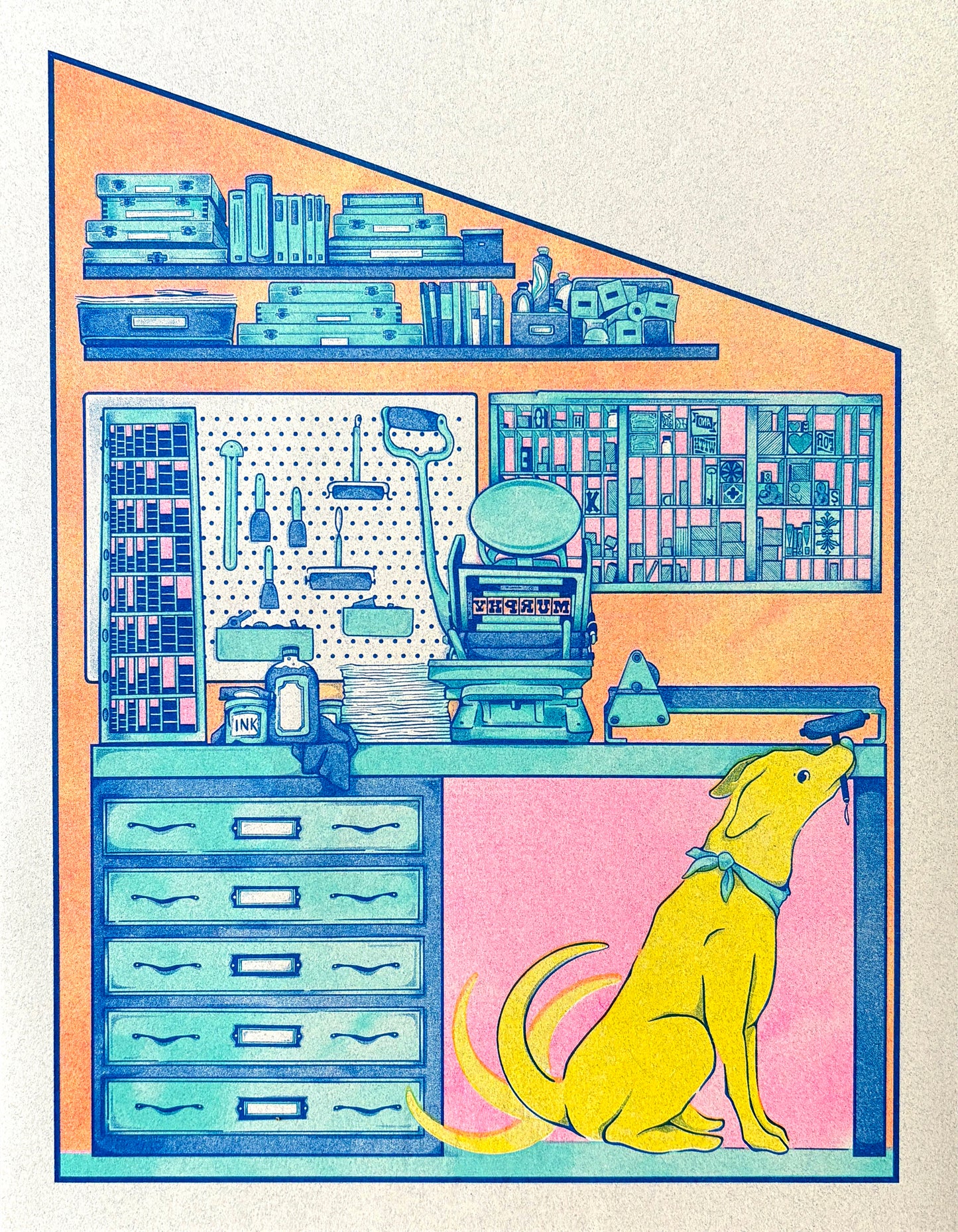 Madeline Helland- "Shed Press Shop Dog"