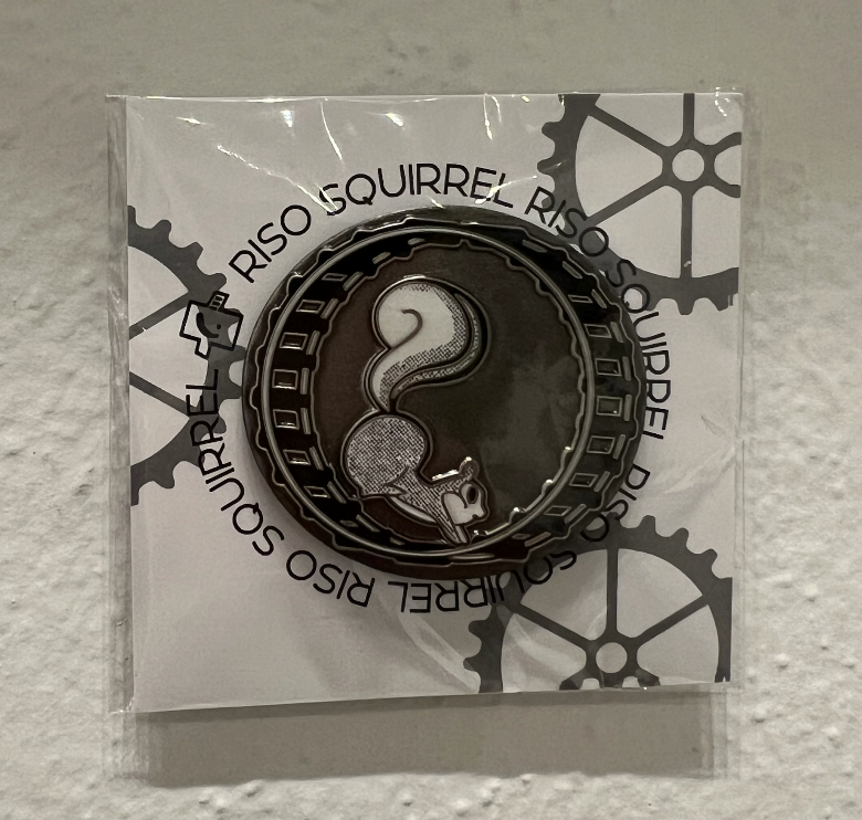 Risograph Squirrel Hard Enamel Pin