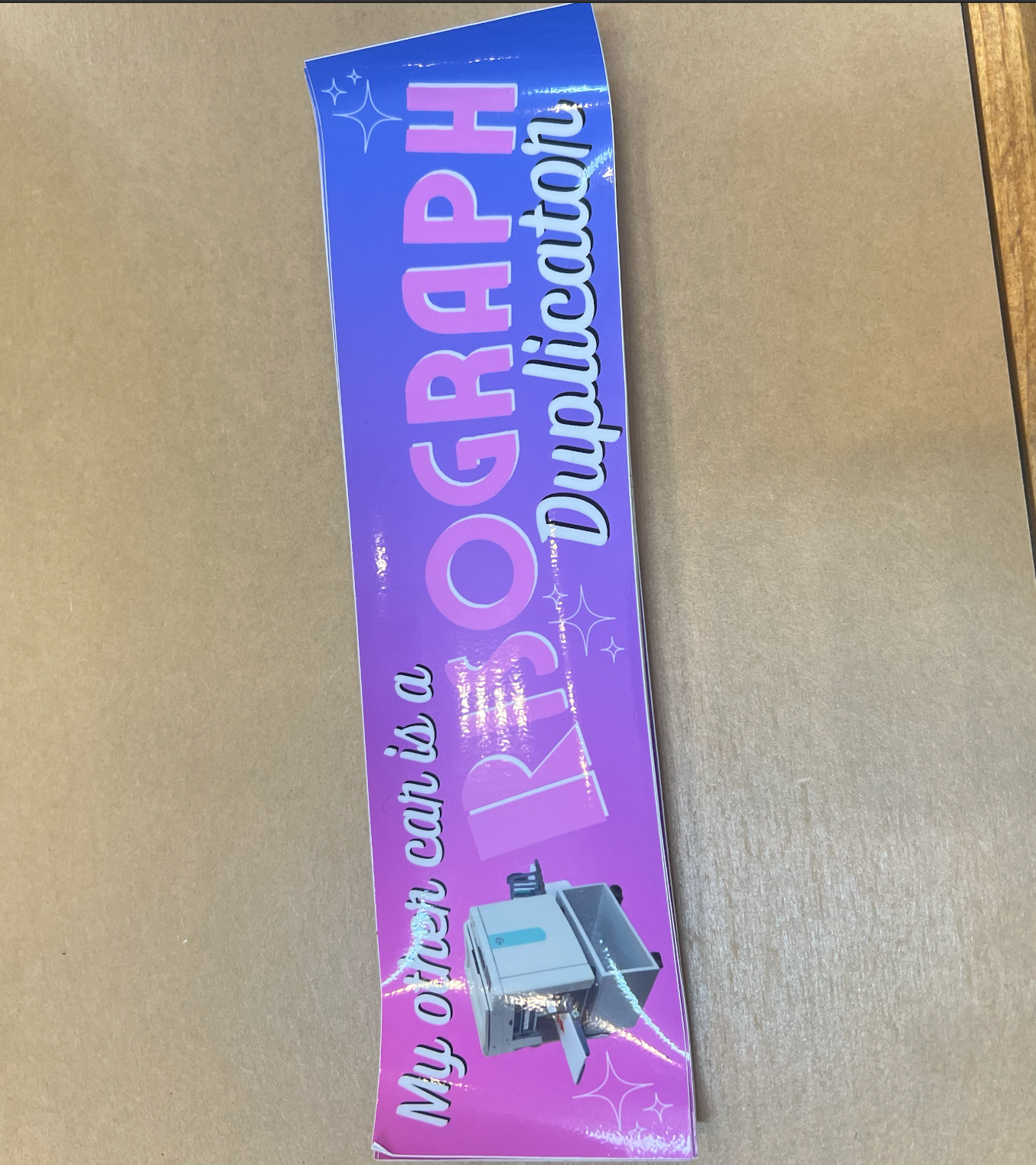 My Other Car is a Riso Dupe Bumper Sticker (deleted)