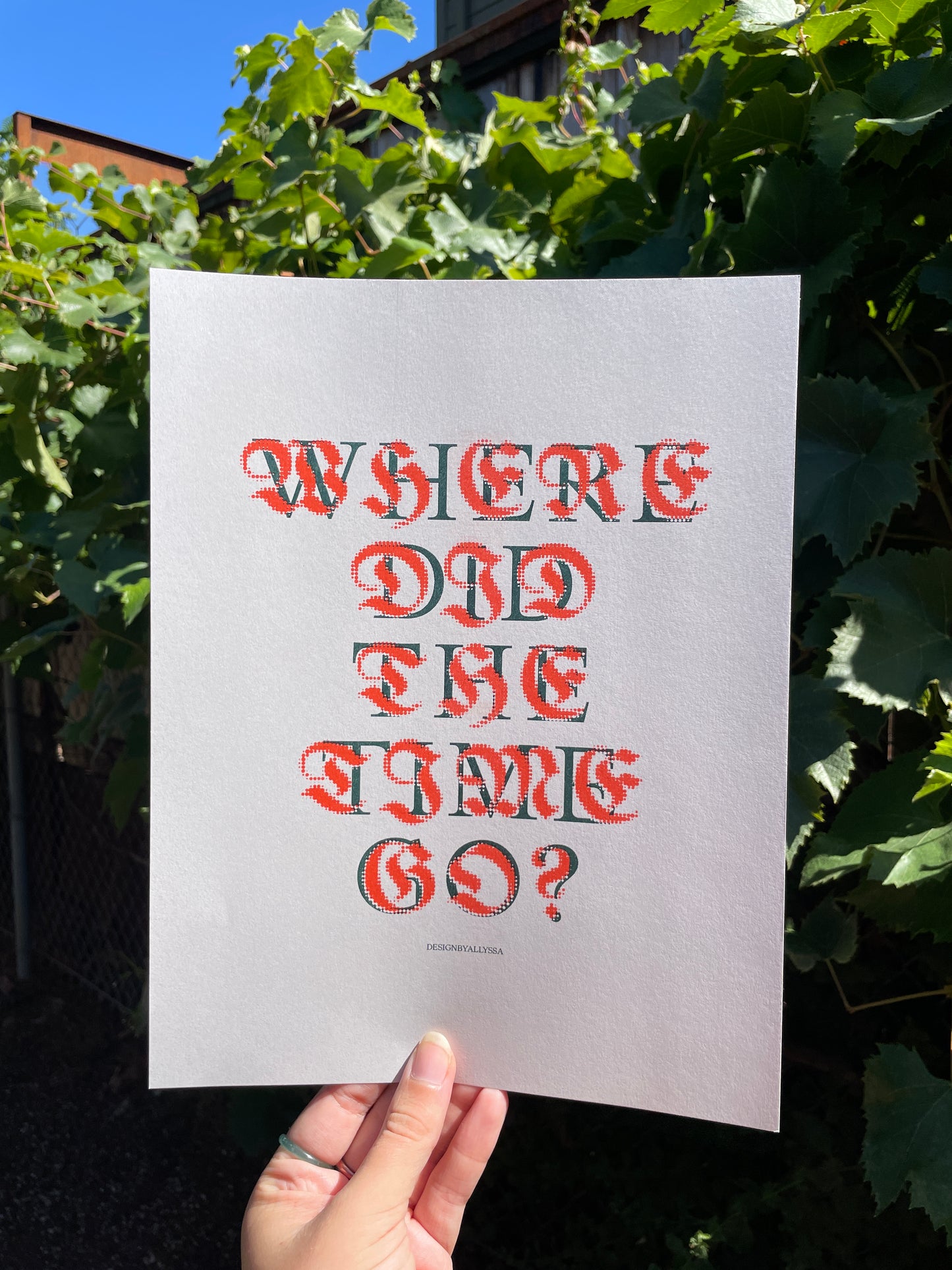 Allyssa Ellis- "Where Did The Time Go?"